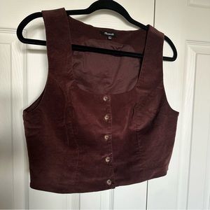 Madewell Corduroy Vest Top